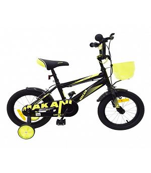 BICICLETA INFANTIL DE 12 PULGADAS MAKANI DIABLO NEGRO-AMARILLO - KKB31006040062